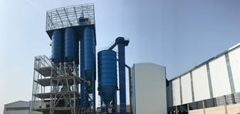 HZSL环保模块式制砂楼全封闭式制砂楼实景