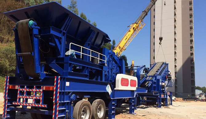 深圳建筑垃圾移动破碎站项目